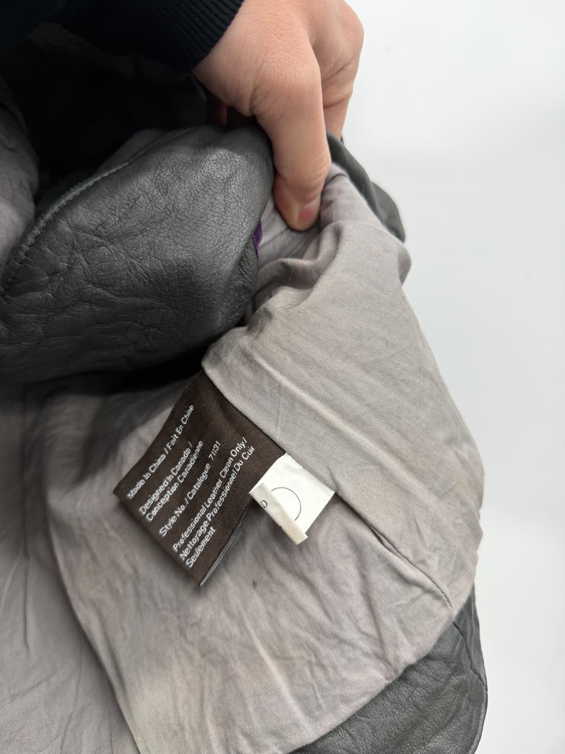 Danier diagonal genuine leather jacket 상품이미지7