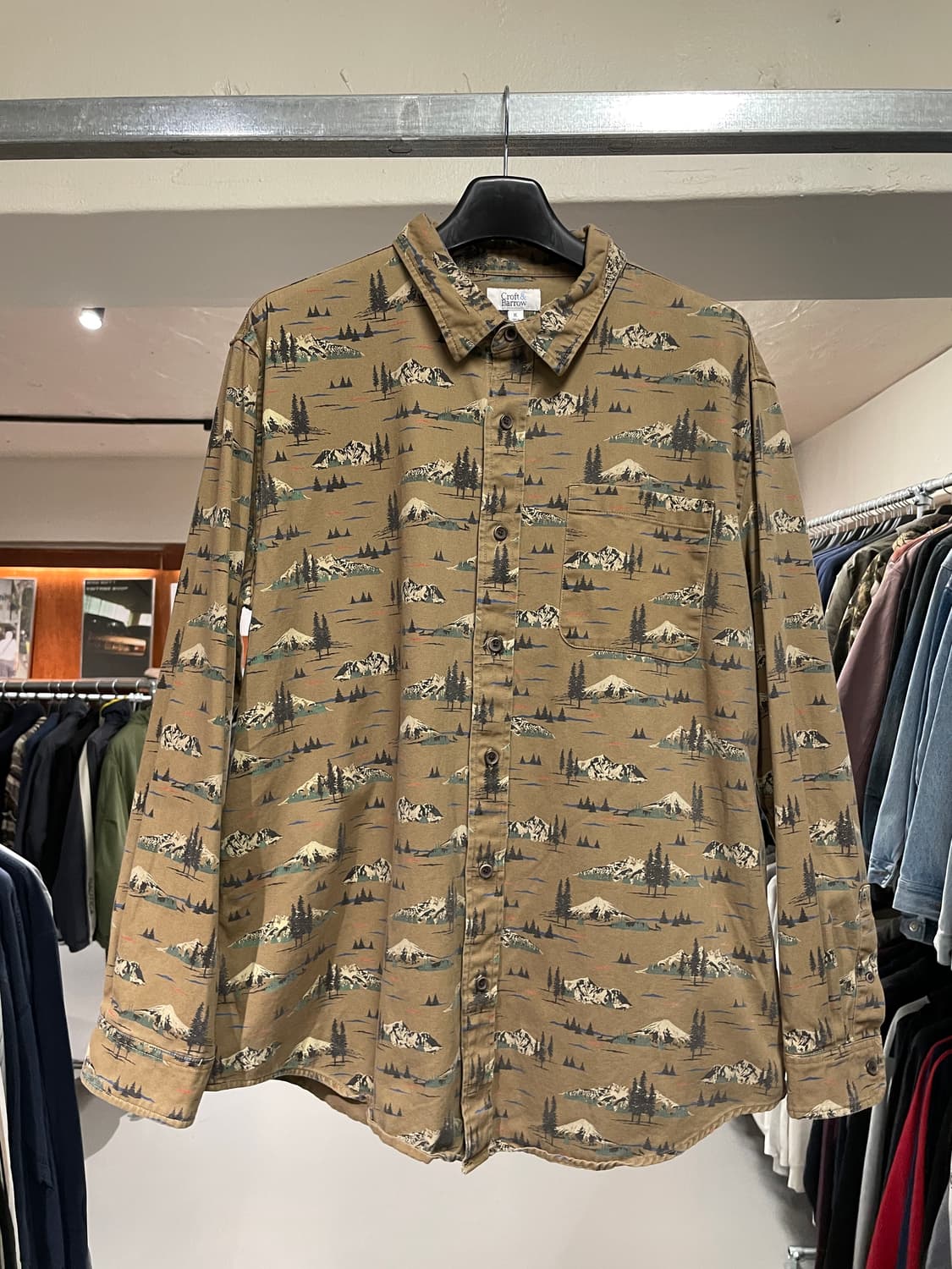 빈티지 패턴 워크 셔츠 상품이미지4