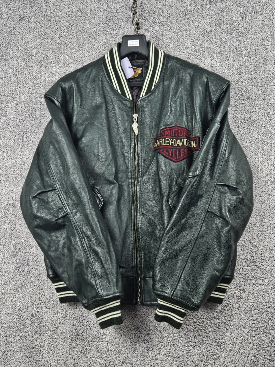 할리데이비슨 모터사이클 라이딩 가죽 바시티 자켓 ( L ) / 10018 상품이미지3