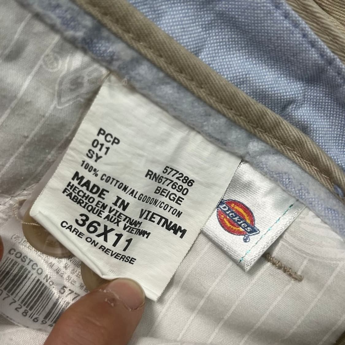 DICKIES 워크 치노 팬츠 베이지 36 상품이미지5