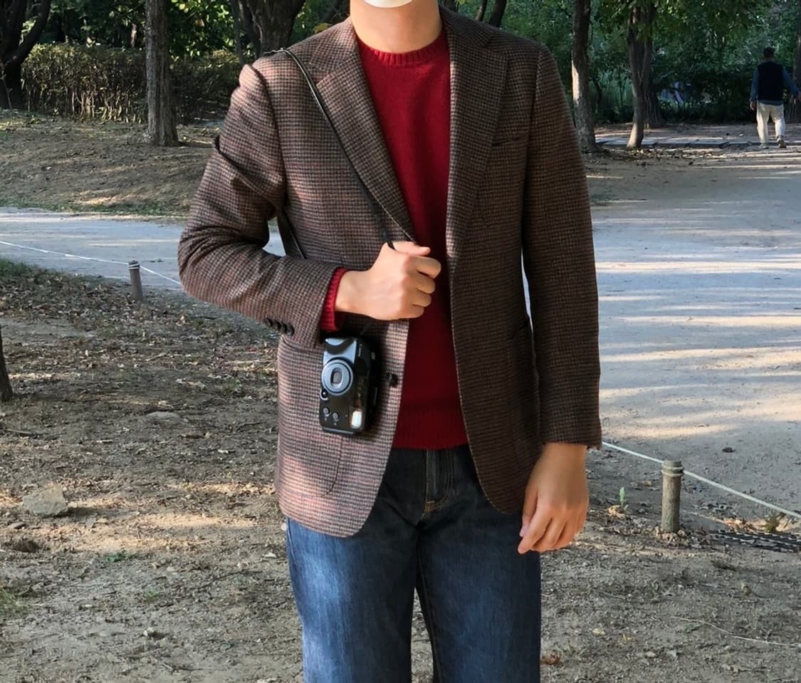 수트서플라이 캐시미어 하운드 투스 자켓 상품이미지1