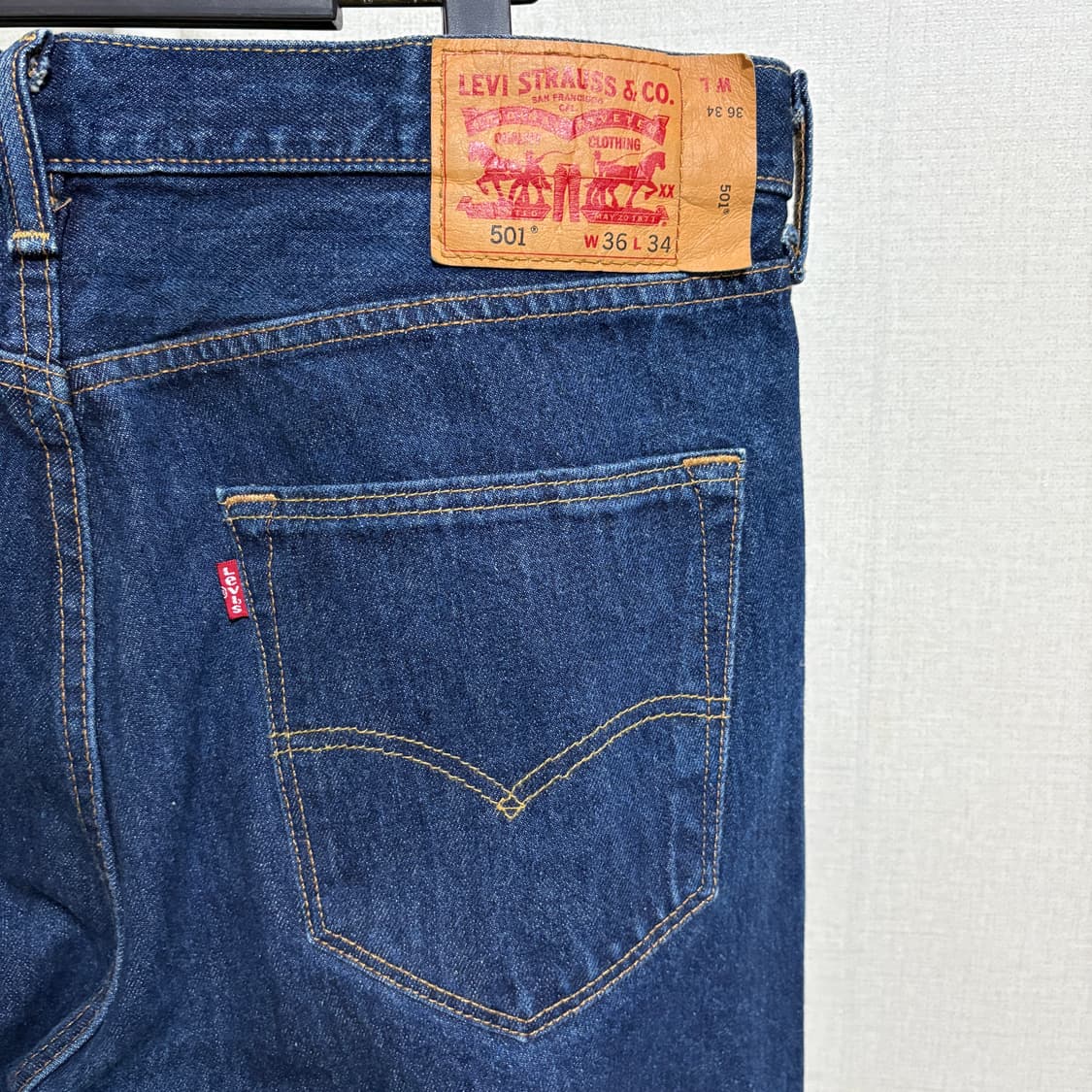 리바이스 501 스트레이트 데님팬츠 / W36, L34 상품이미지7