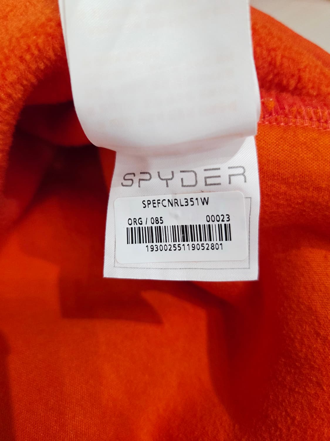 스파이더 뽀글이 기모 맨투맨 오렌지_S 상품이미지6