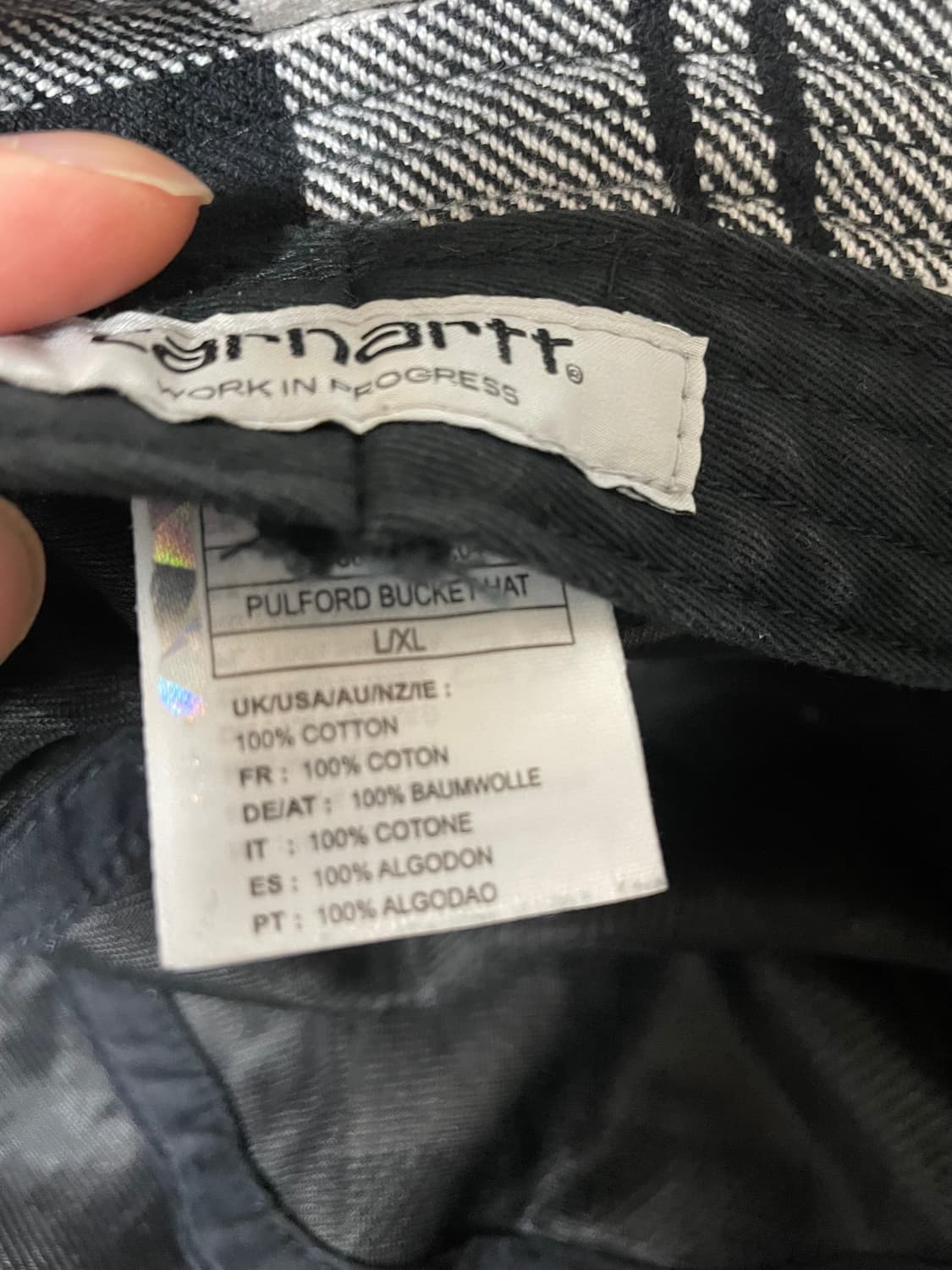 칼하트wip 버킷햇 L/XL 상품이미지2