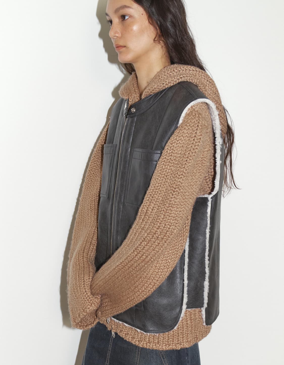 폴리수엠 시어링 레더 베스트 상품이미지2