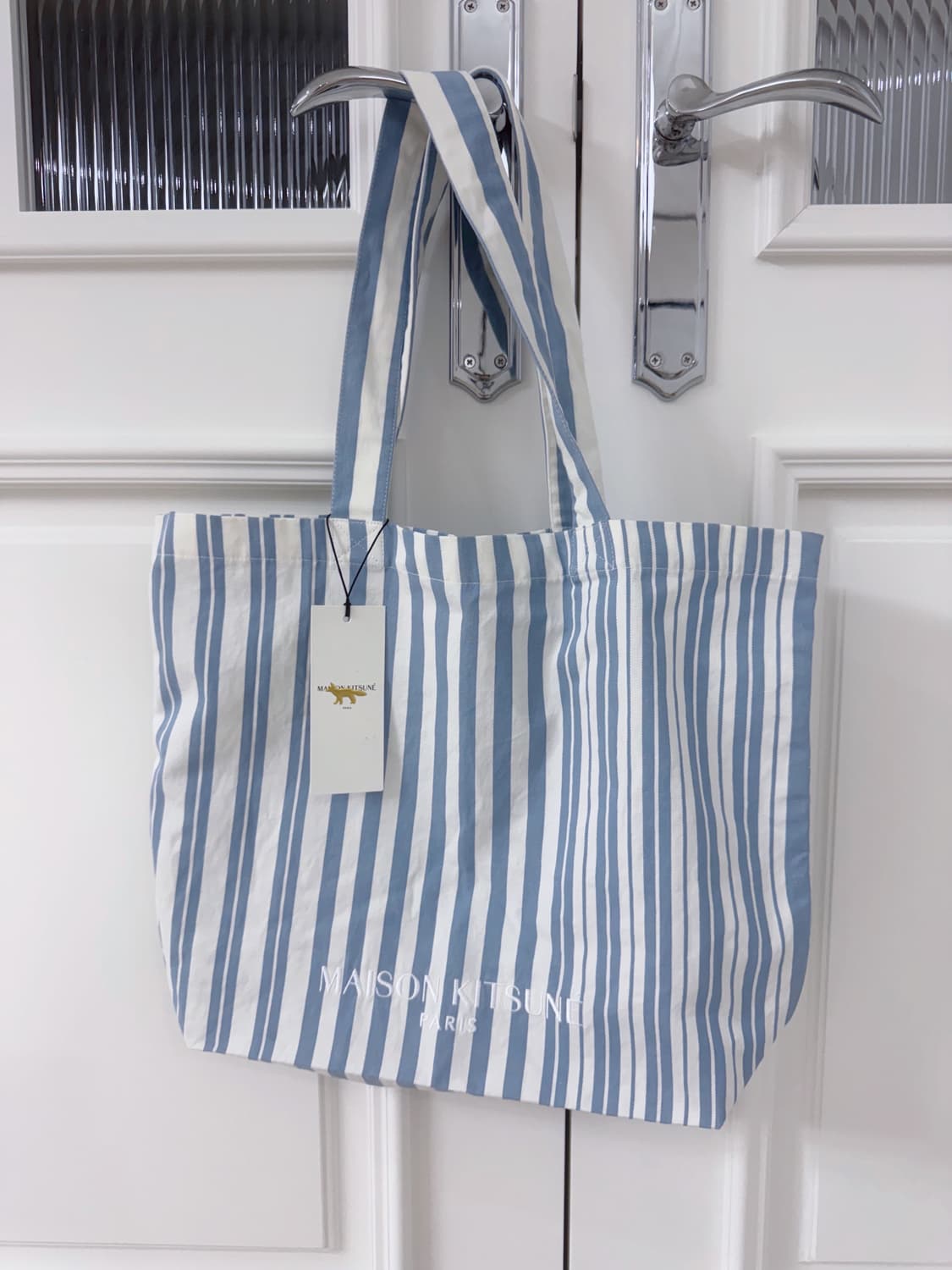 2022SS 메종키츠네 코튼 린넨 에코백 상품이미지2