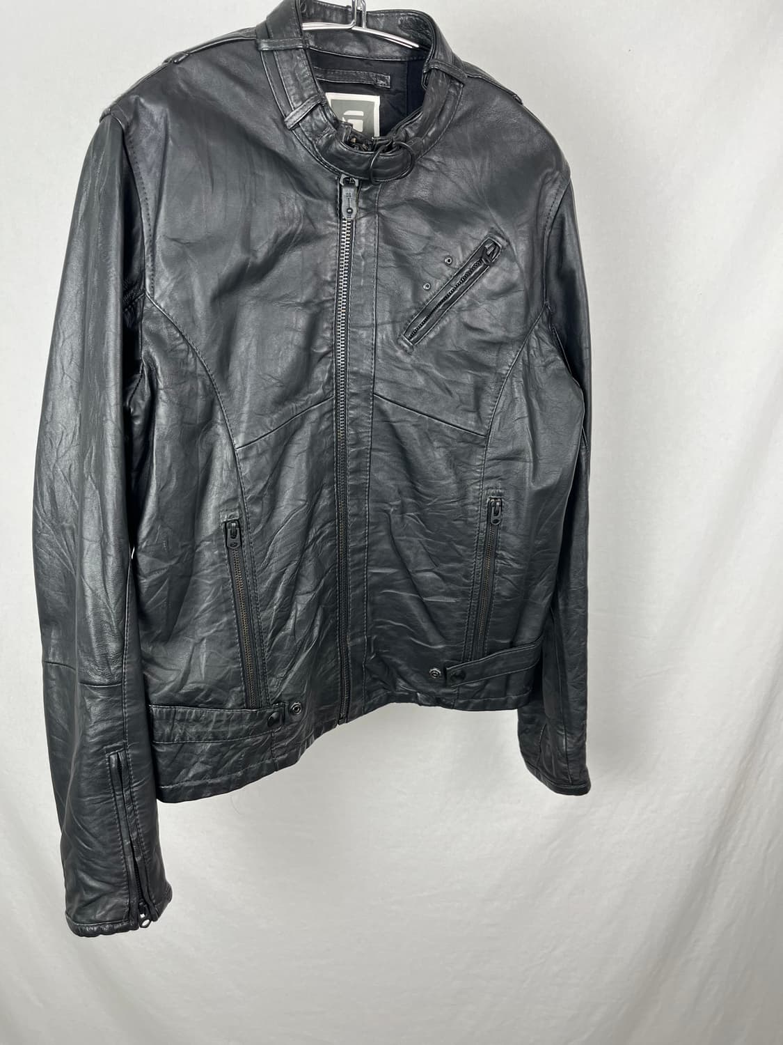 G-Star Raw 바이커 레더자켓 상품이미지4