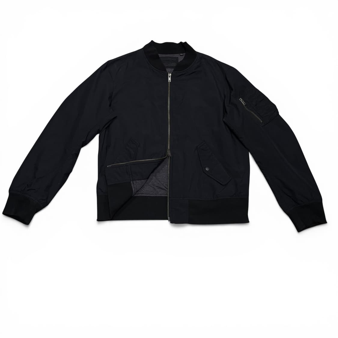 L 유니클로 블랙 MA1 블루종 봄버 항공점퍼 상품이미지1