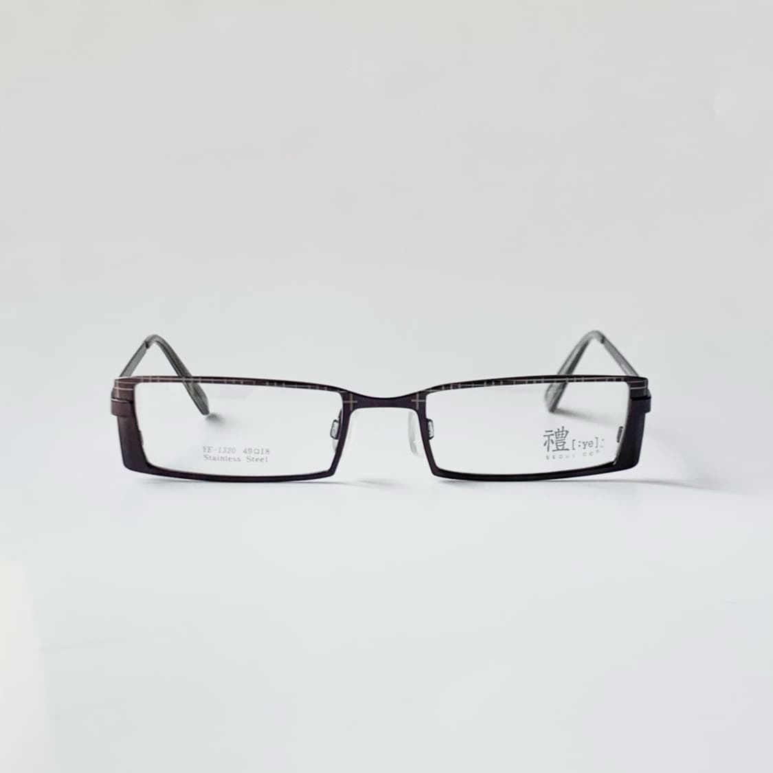 [픽키-681] 블랙 메탈 직사각 안경/슬림 템플 스틸/가벼운 데일리 상품이미지2