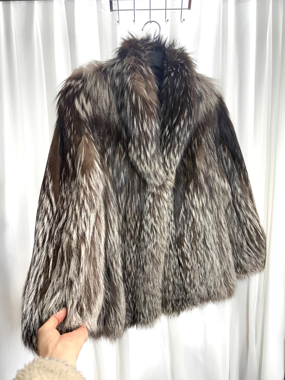 Silver fox fur jacket 상품이미지4