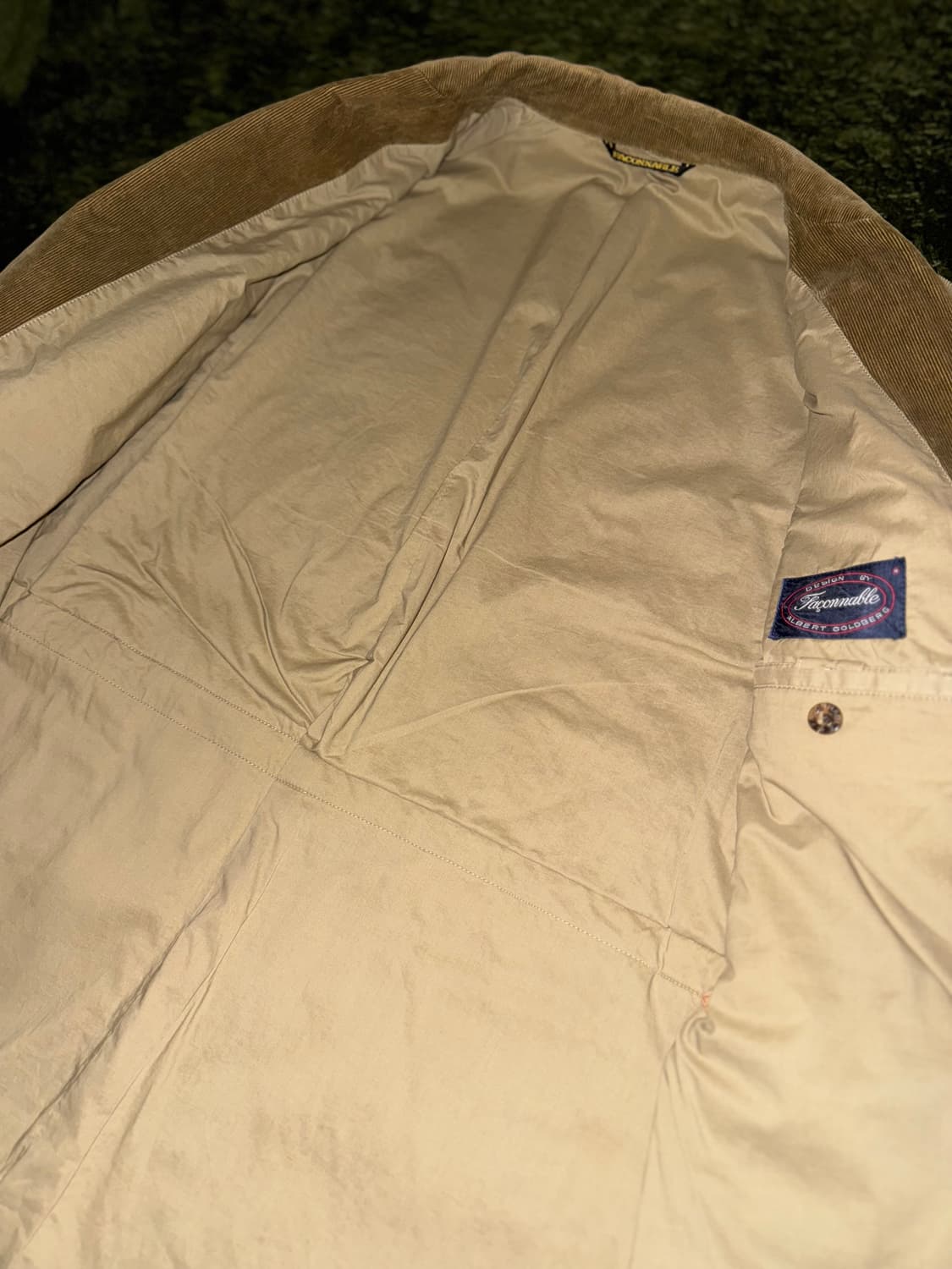 FACONNABLE 파쏘나블 재팬 엘보우 패치 코듀로이 블레이저 상품이미지5