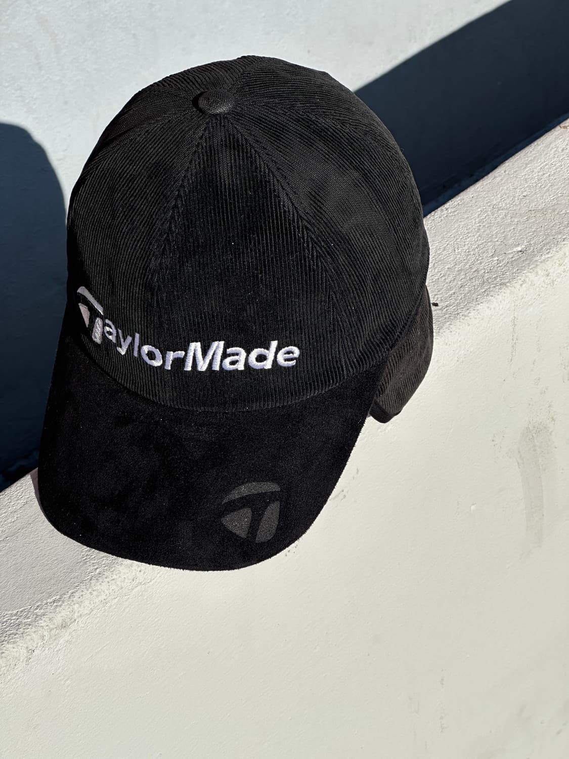 [M] 테일러메이드 블랙 코듀로이 볼캡 모자 상품이미지9