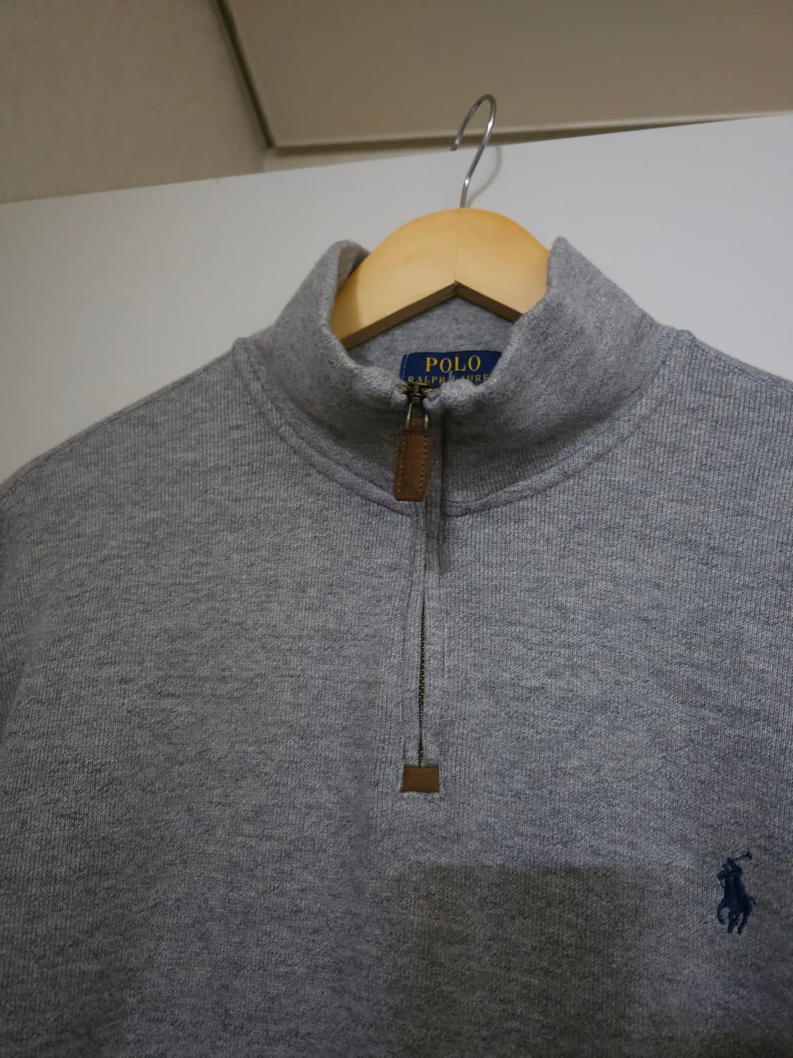 폴로 랄프로렌 하프집업 맨투맨 그레이 상품이미지3