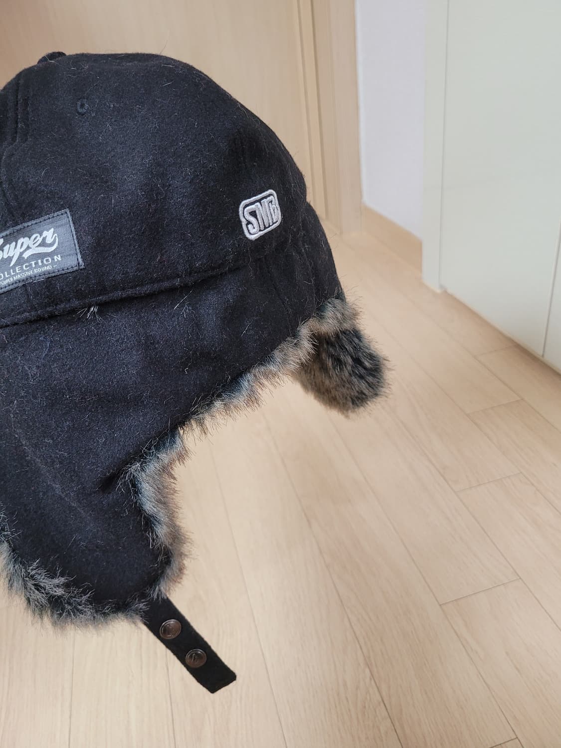 SMB 귀달이 스냅백 M/L사이즈 블랙 상품이미지8