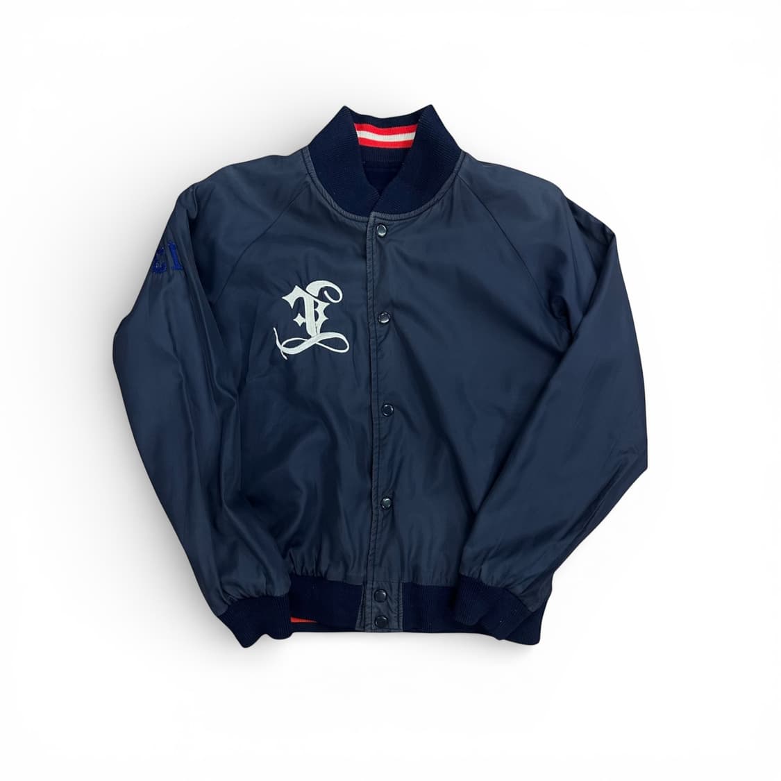Navy Reglan Varsity reversible Jacket  상품이미지6