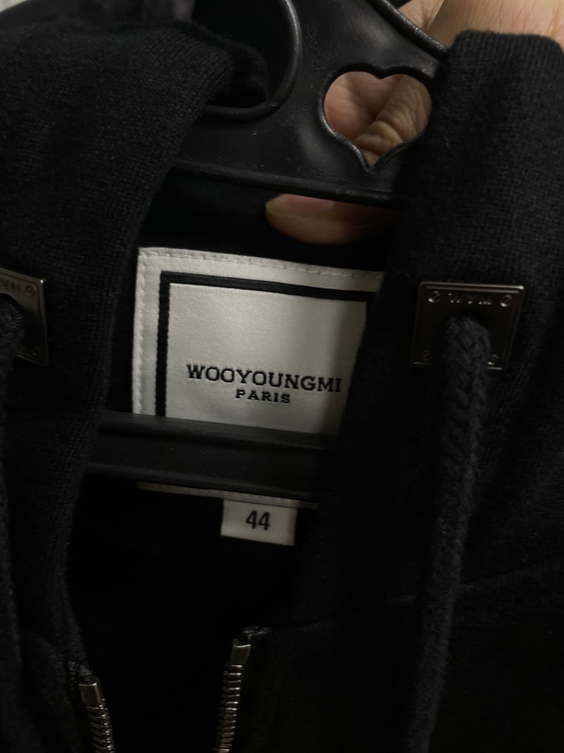 [N/택구성] 우영미 백로고 후드집업 블랙 [44] 상품이미지8