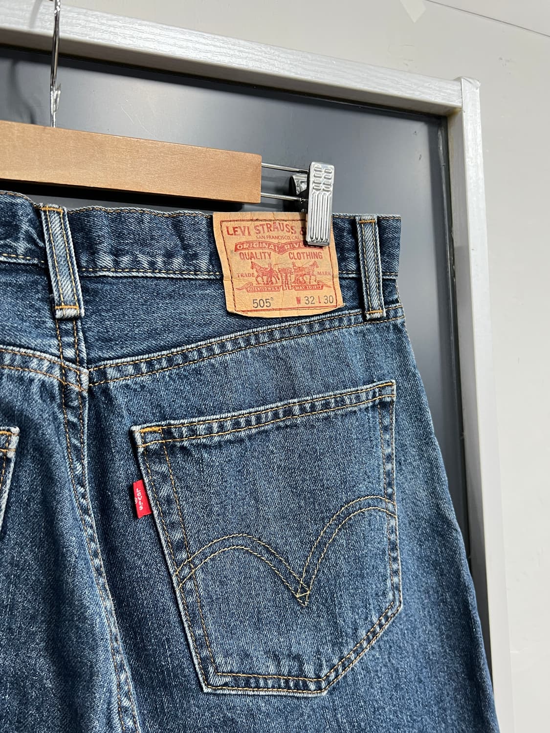 00s Levis 리바이스 505 스트레이트핏 데님 팬츠 상품이미지2