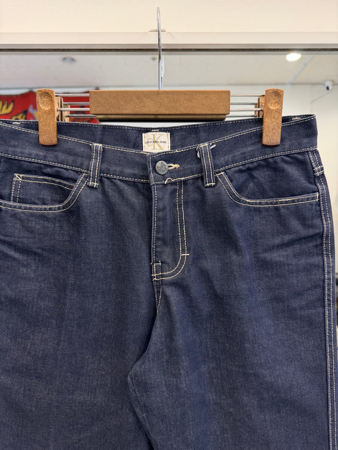 90-00s Calvin Klein 캘빈클라인 인디고 데님 팬츠 (29) 상품이미지2