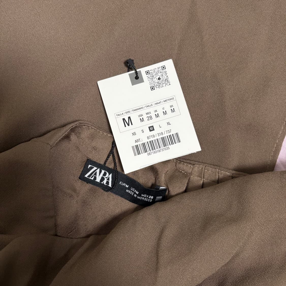 자라 플리츠 콤비 언발란스 스커트 M 새상품 상품이미지10