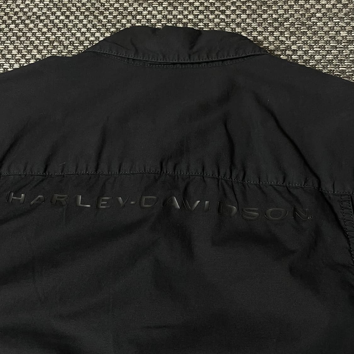 할리데이비슨 블랙 코튼 원포켓 메쉬 반팔 셔츠 L 상품이미지7