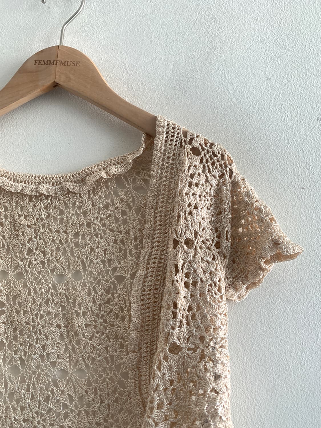 Punching frill bolero cradigan(beige) 상품이미지3