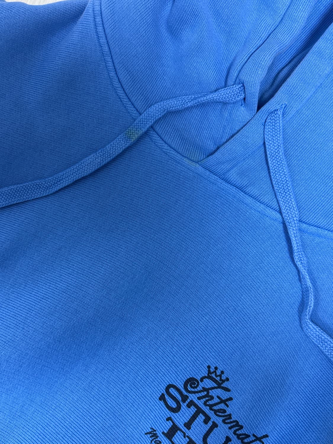 스투시 이스트 피그먼트 다이드 후드 블루 s 상품이미지4