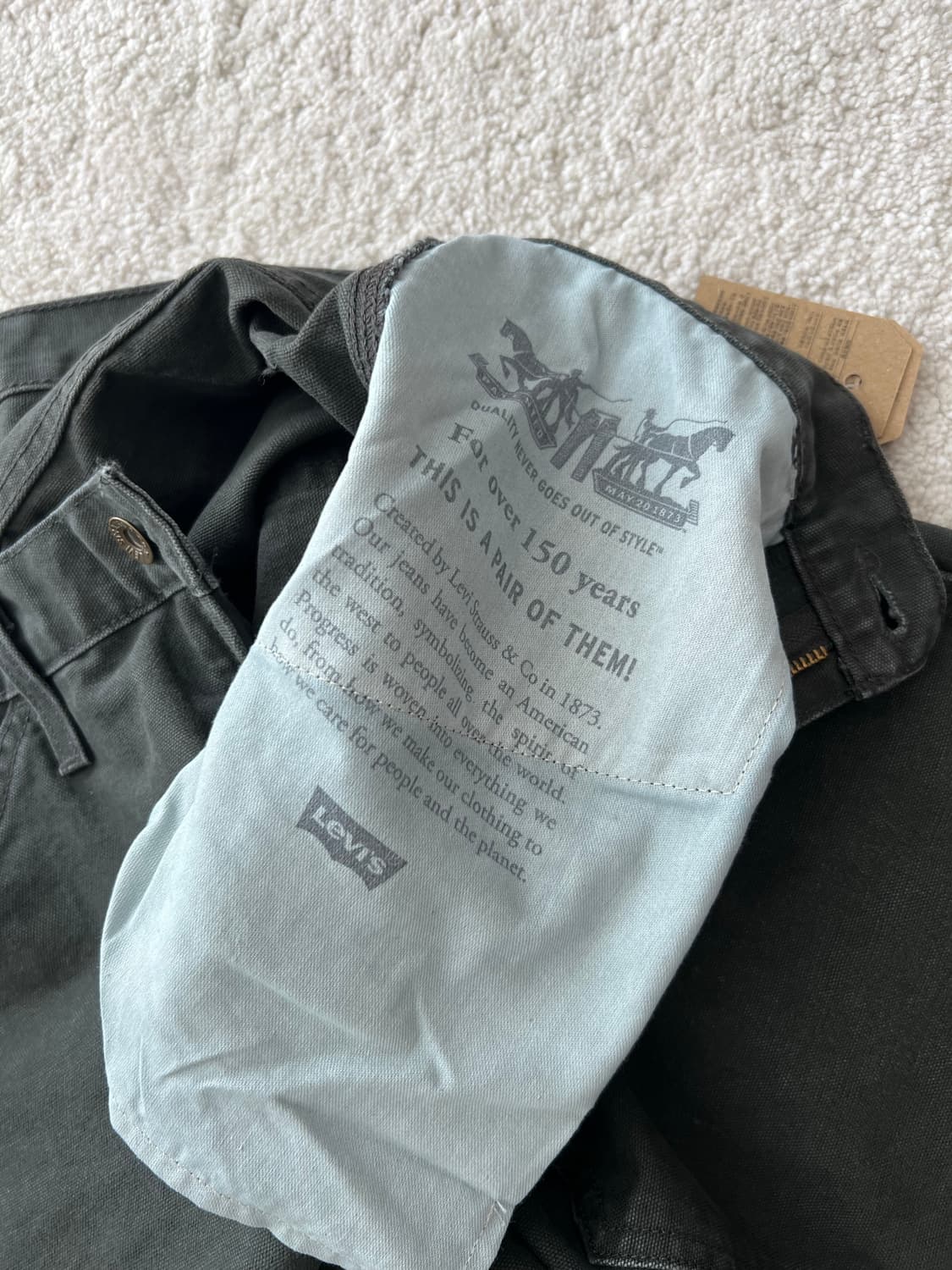 리바이스 568 루즈 스트레이트 더블니 카펜터 팬츠 상품이미지6