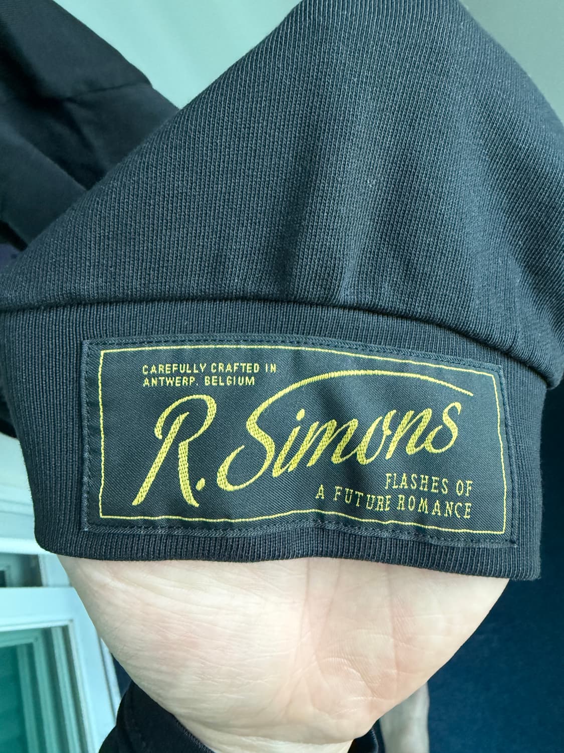 [L] 라프시몬스 22SS echodomer 컷 슬리브 후디 상품이미지7