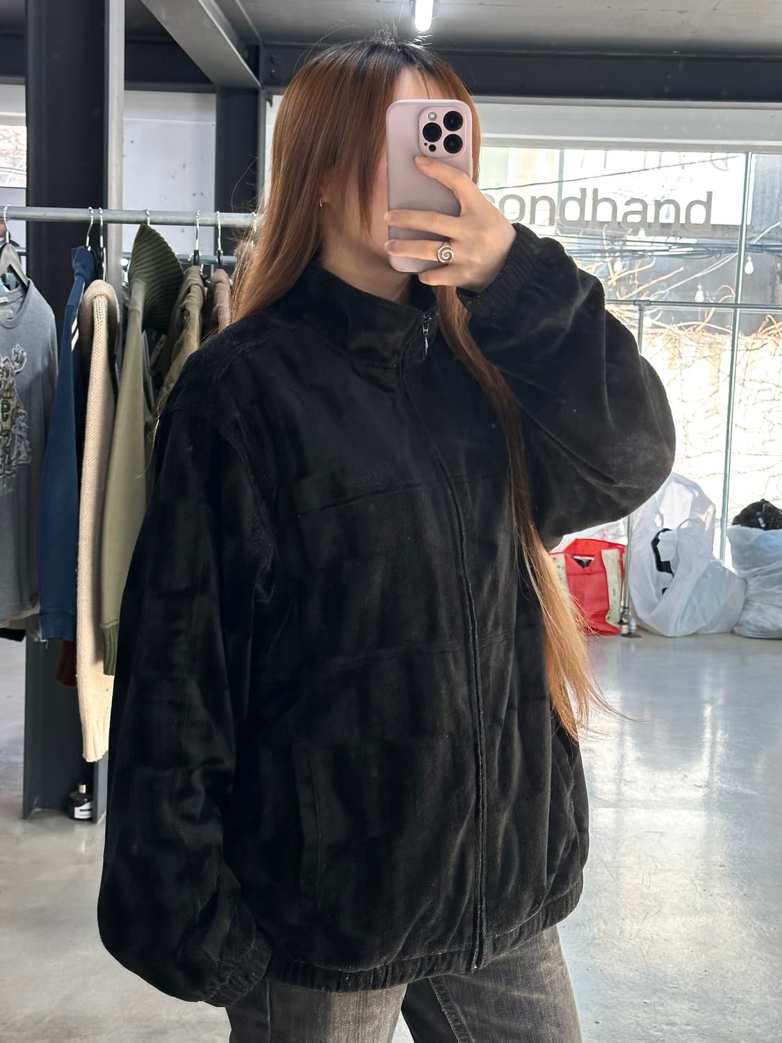 슈프림 자수로고 벨루어 트랙자켓  상품이미지3