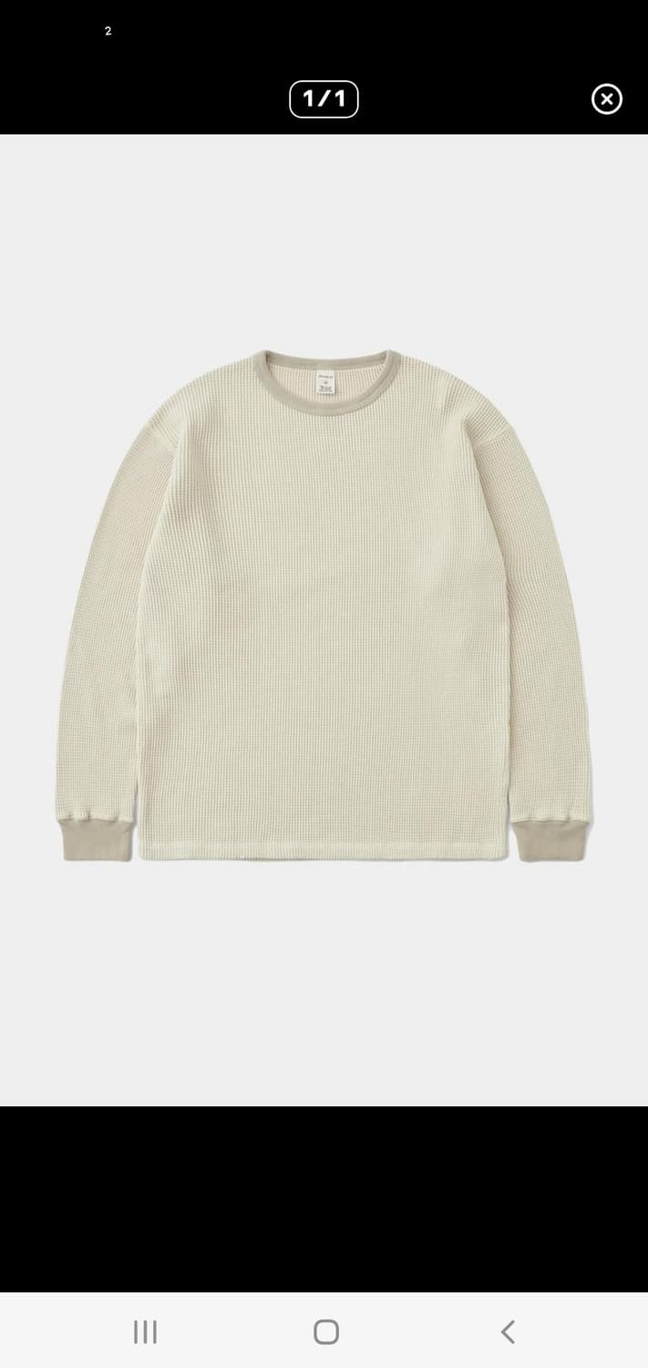 카키스 와플 롱슬리브 3사이즈(L) 상품이미지1