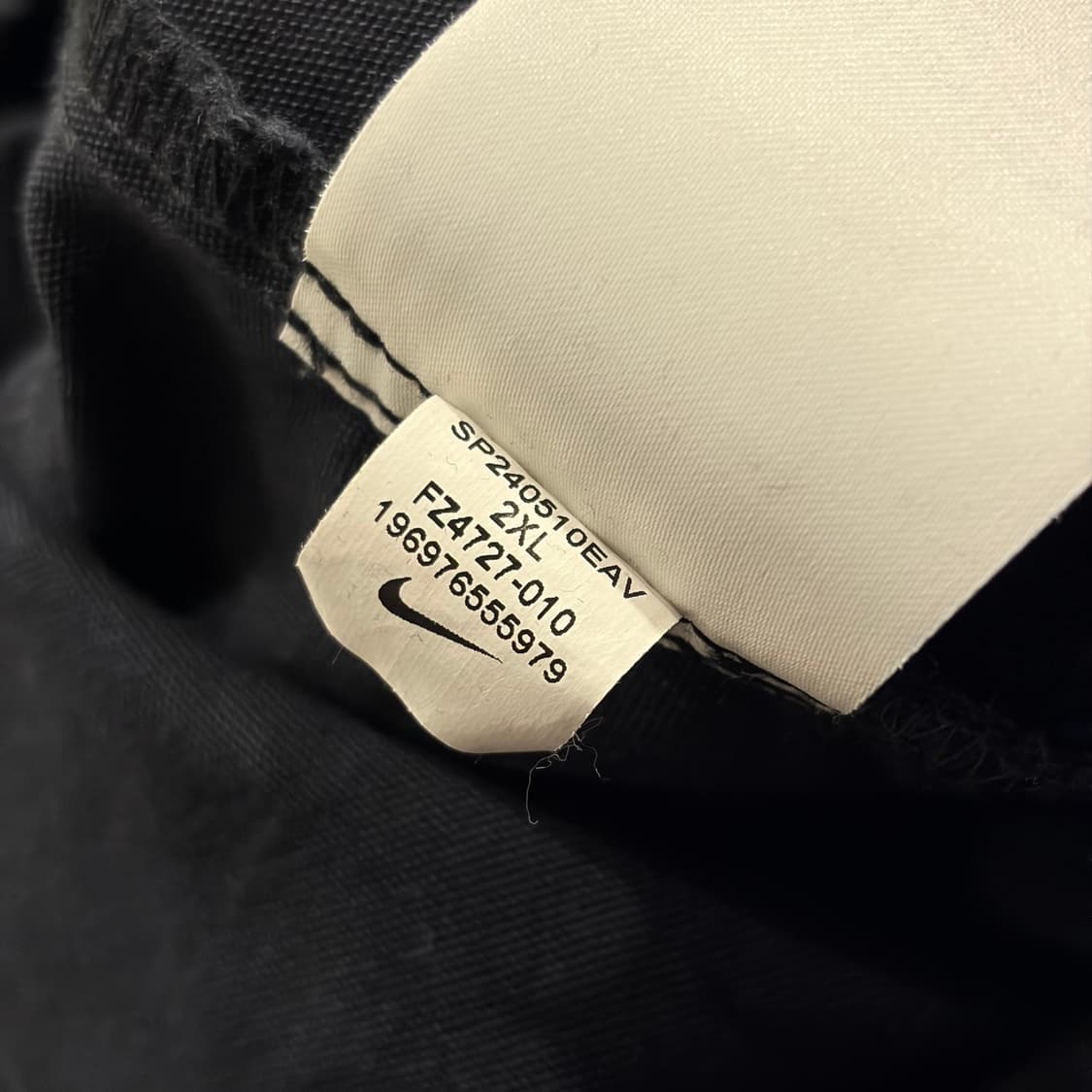 [2XL] 나이키 캔버스 빅로고 블랙 하프집업 자켓 C747 상품이미지8