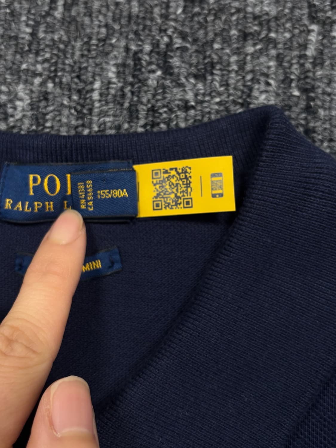 폴로 QR 네이비 반팔 원피스 상품이미지7