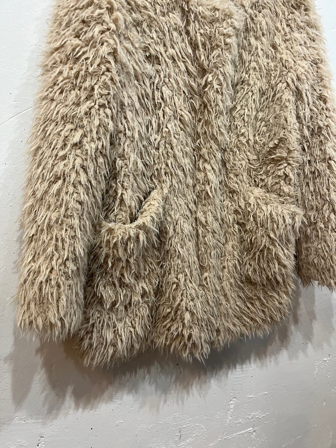 베네통 양가죽 트리밍 퍼자켓 상품이미지2