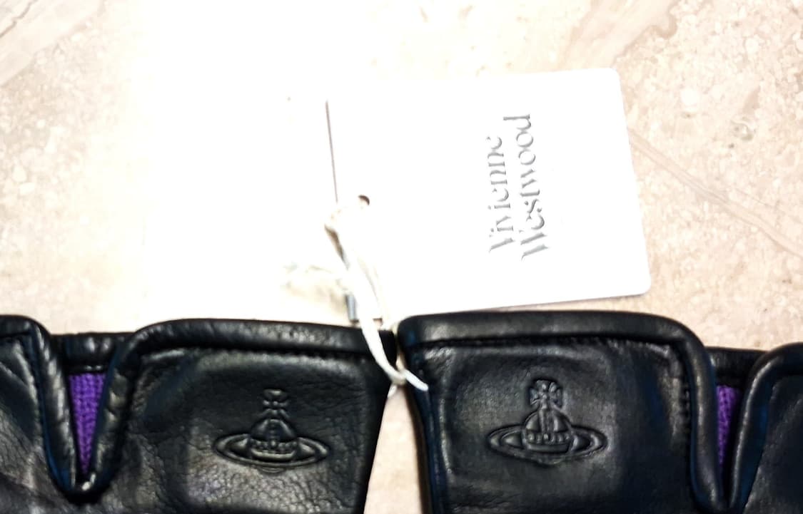 비비안 웨스트우드 X스티치 장식 양가죽 장갑 (새상품) 상품이미지5