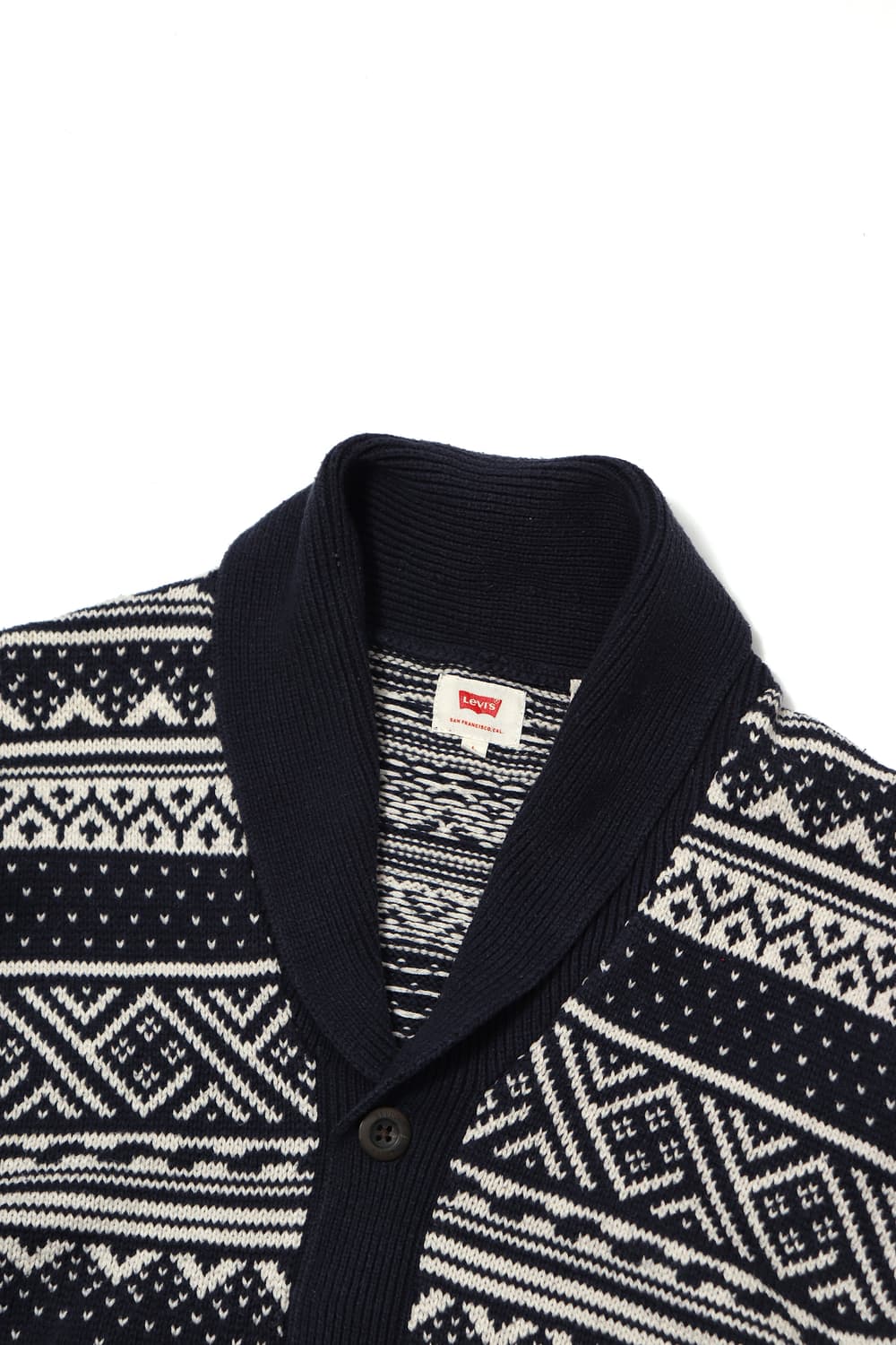 LEVIS 눈꽃 숄 노르딕 가디건 size L 상품이미지3