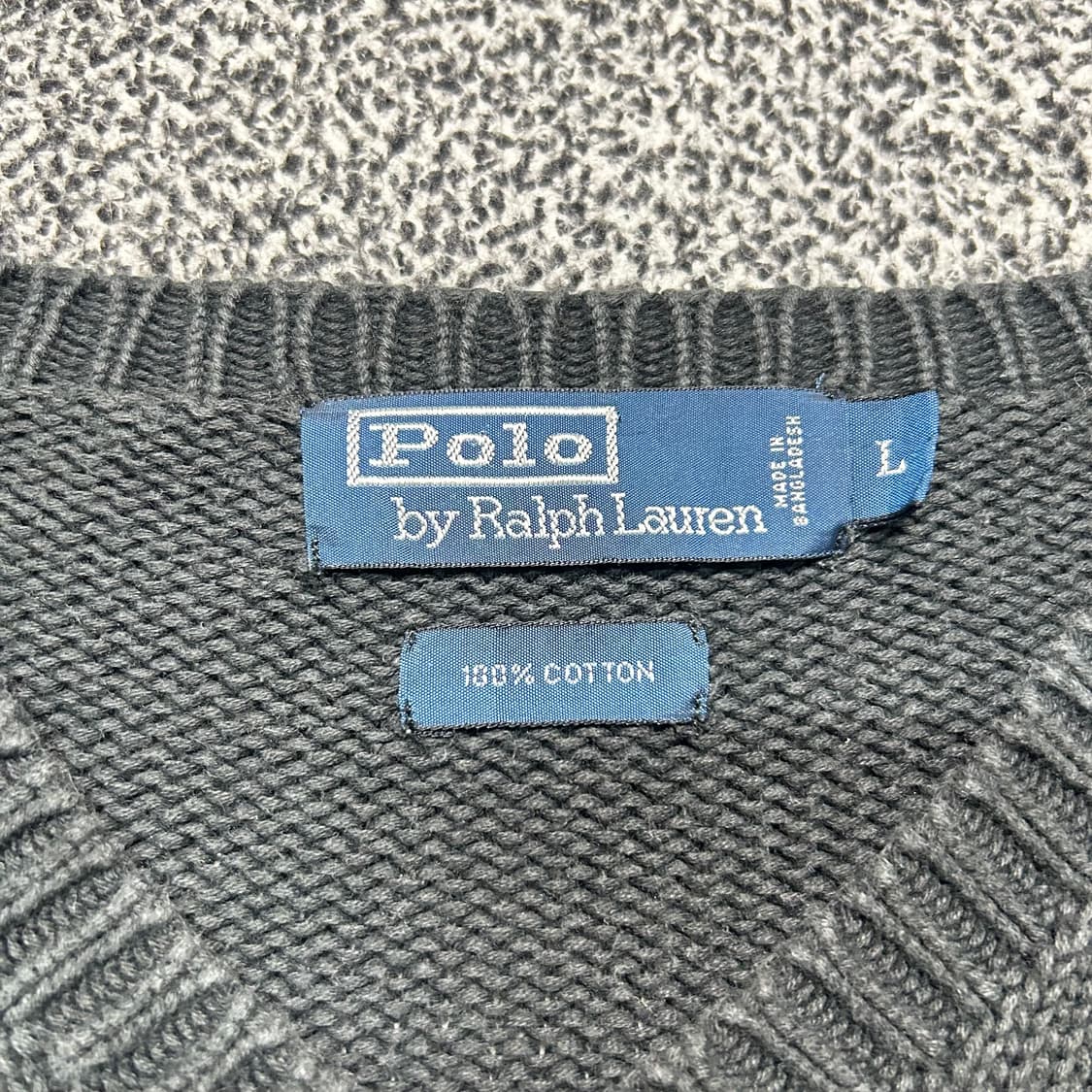 폴로(POLO RalphLauren)블랙 브이넥 니트 상품이미지4