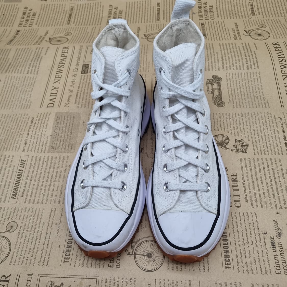 컨버스 런스타하이크 화이트 하이탑235 상품이미지2