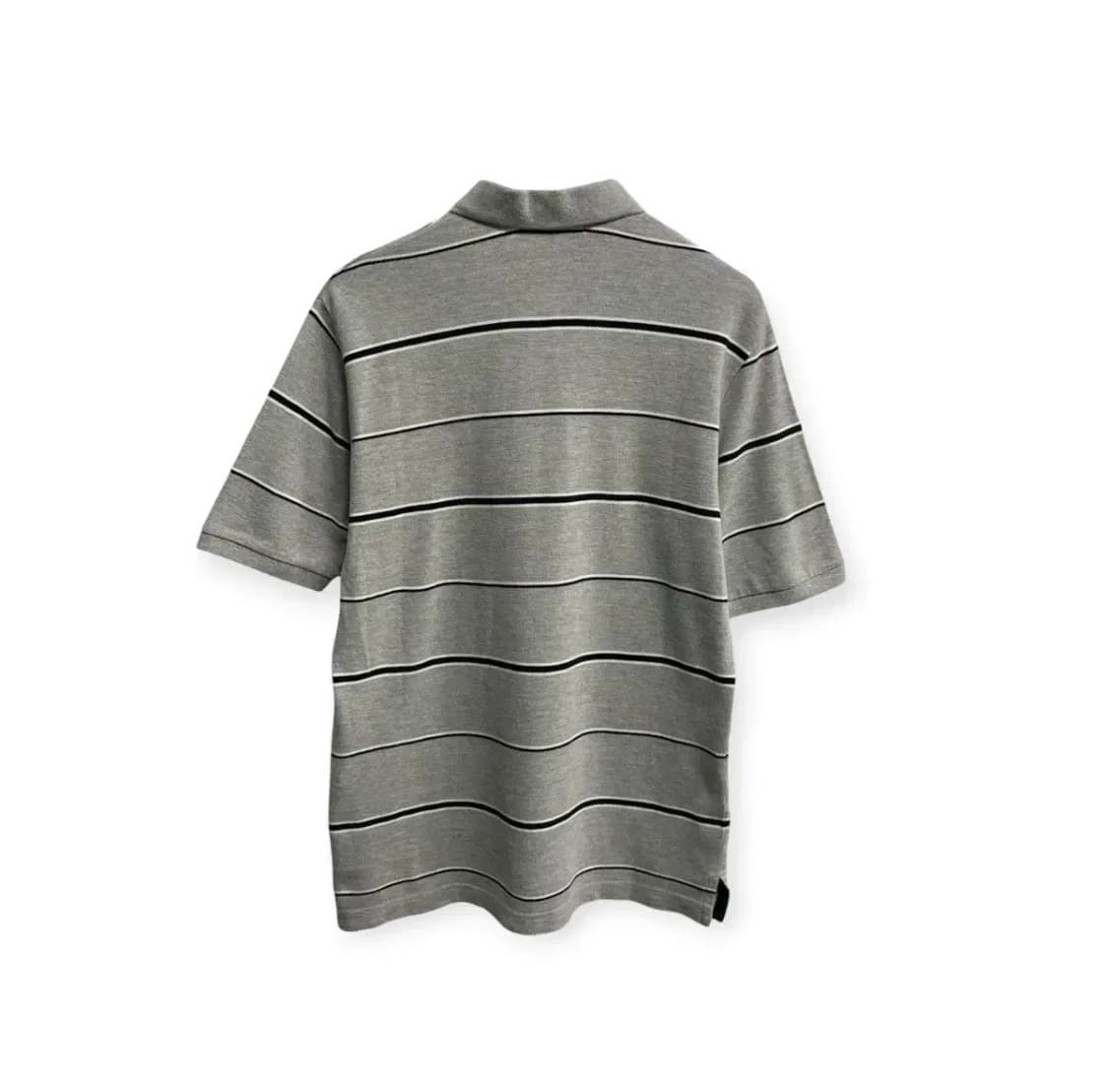 본더치 Von Dutch 그레이 스트라이프 카라 티셔츠 L 상품이미지3