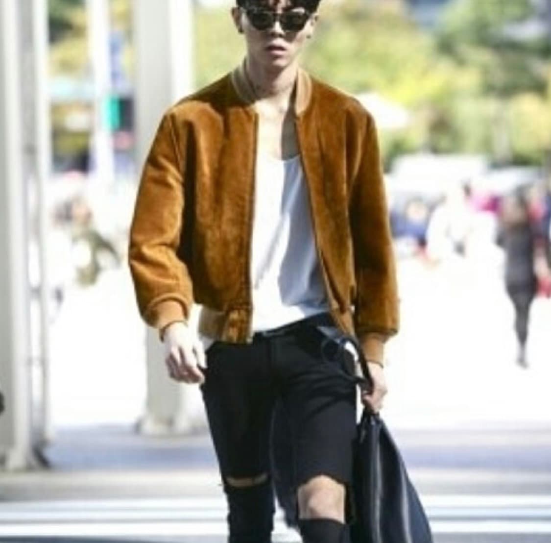 쇼트 스웨이드 가죽자켓(가죽봄버) 42 상품이미지9