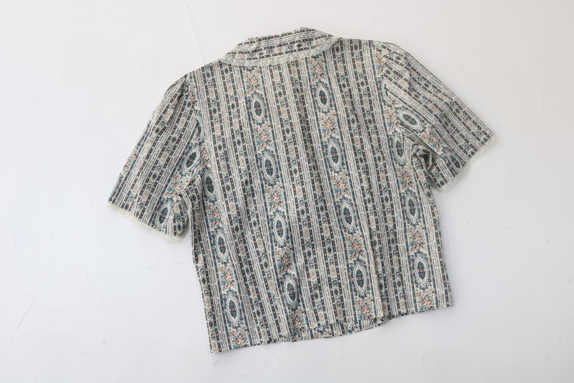  스코치하우스 빈티지 에스닉 페이즐리 레이스 블라우스 (F) 상품이미지7