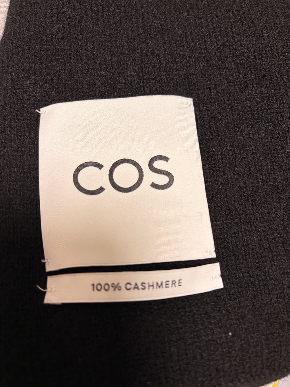 코스 퓨어 캐시미어 머플러 블랙/ cos 상품이미지5