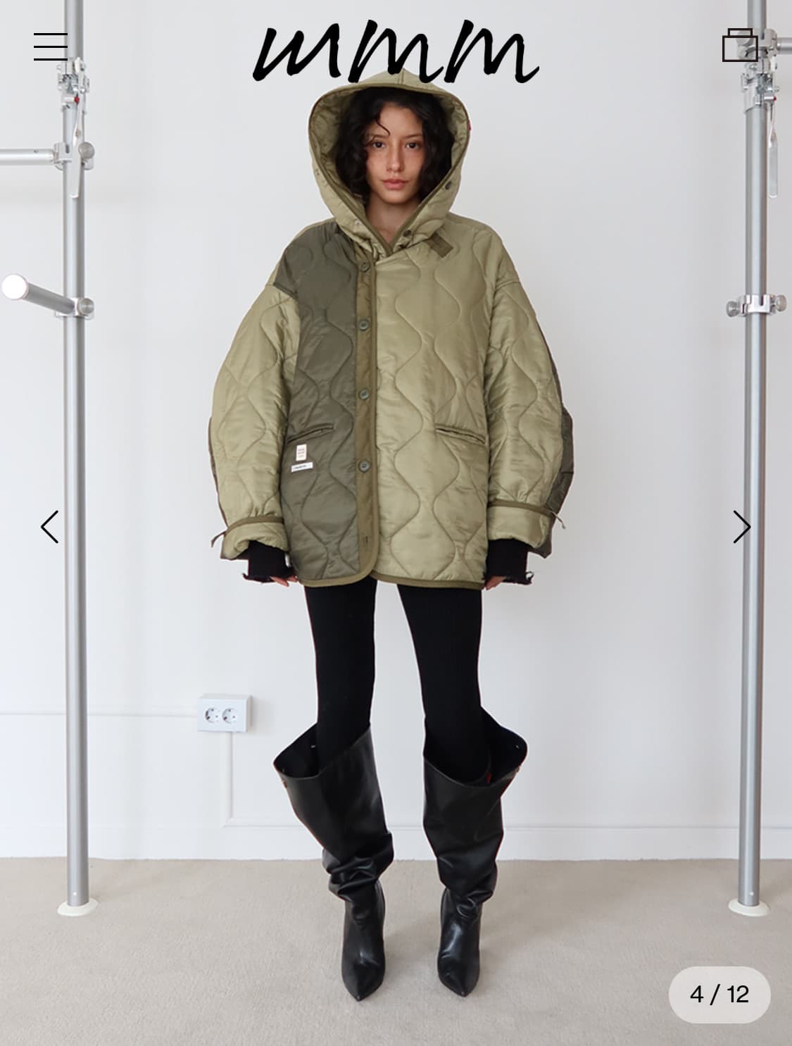 (구합니다)mmm jeans 엠엠엠 퀄팅 자켓 상품이미지2