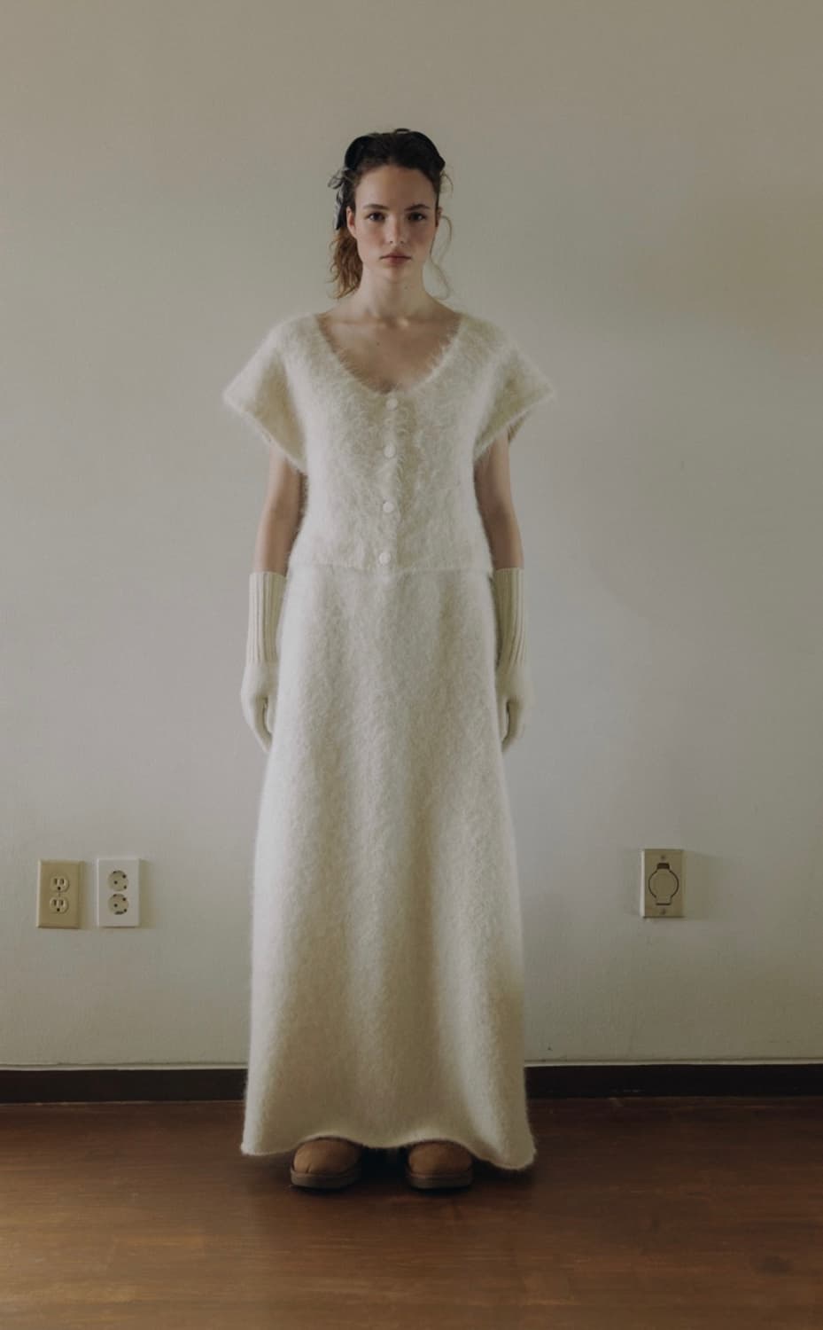 새상품) 파르벵 알파카 알토 헤이리 숏 슬리브 니트 가디건 상품이미지9