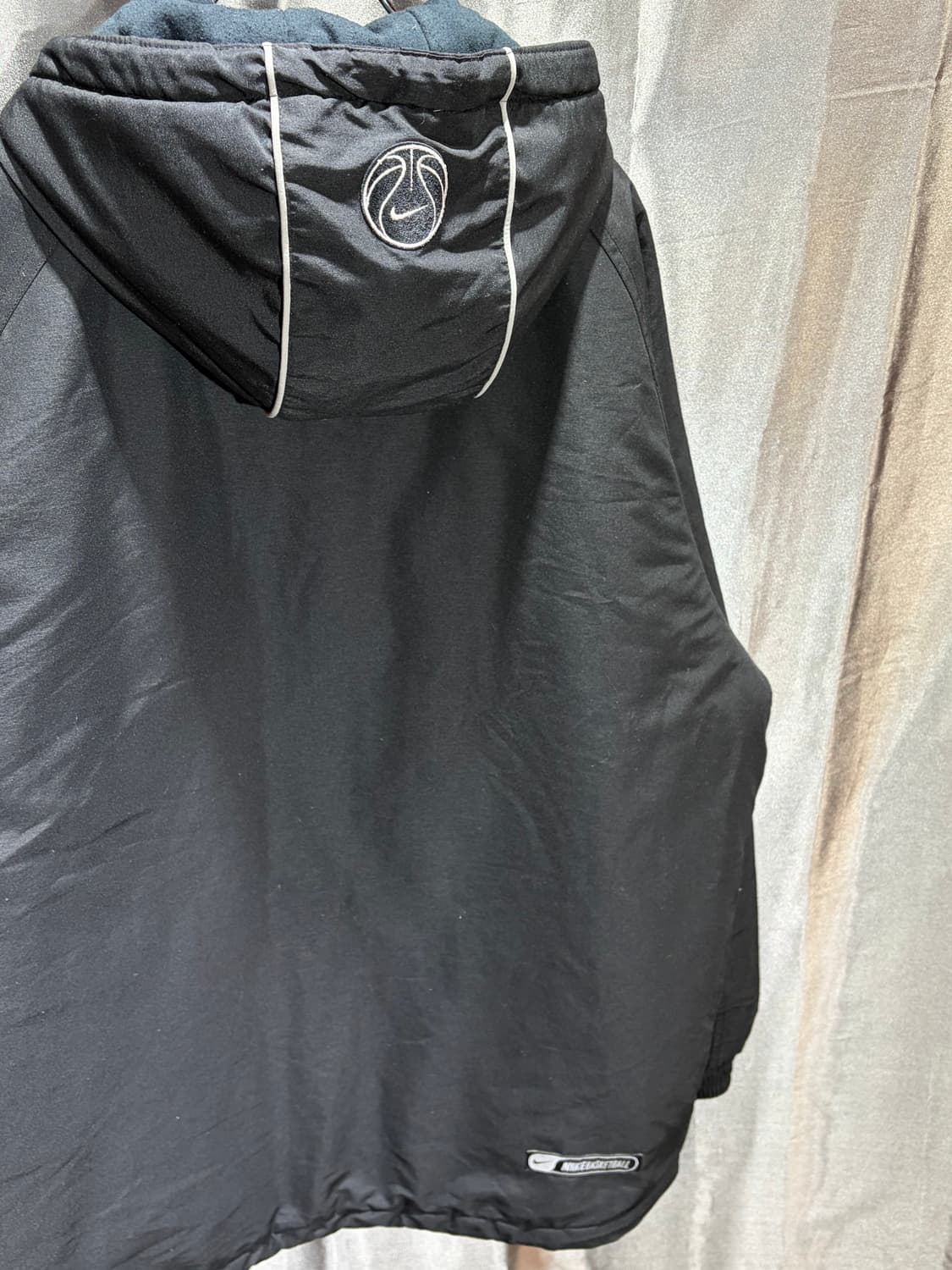 L 나이키 스우시 베스킷볼 로고 블랙 후드 자켓 상품이미지5