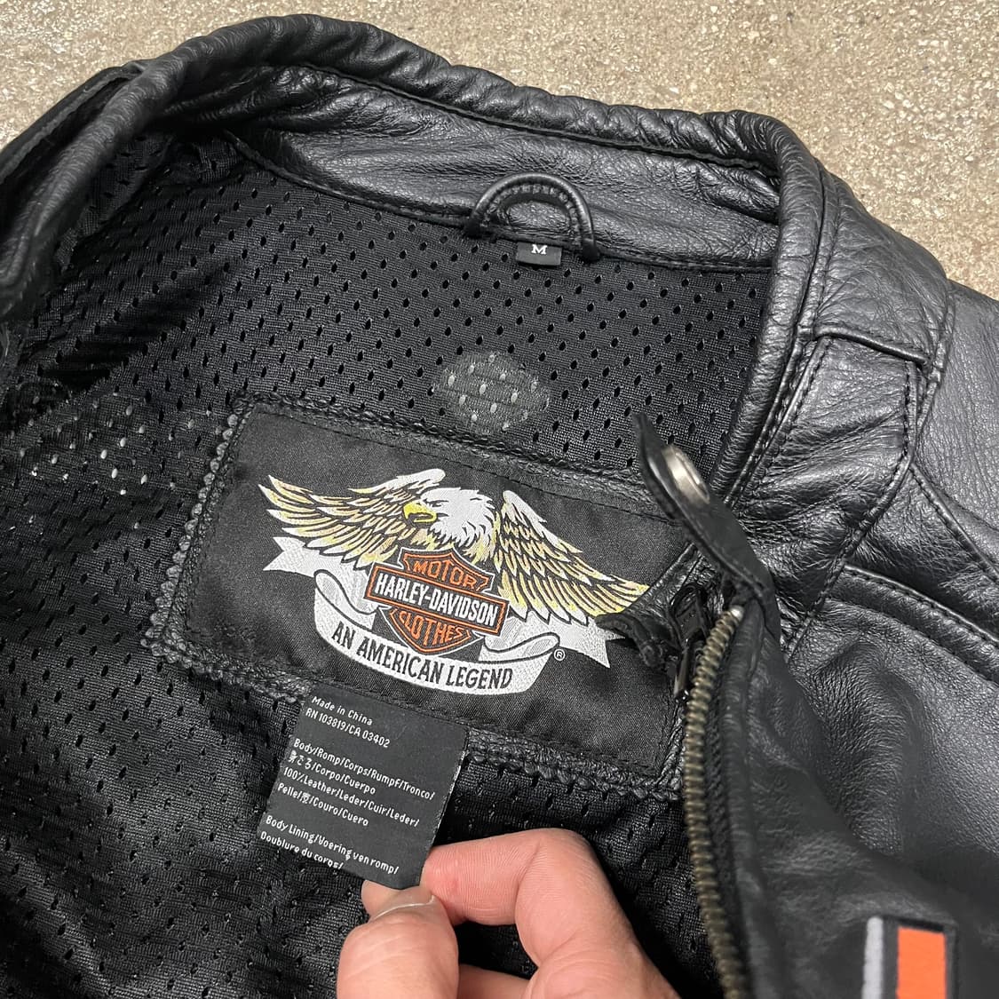 할리데이비슨 2in1 가죽 라이더 자켓 (100-105) 상품이미지8