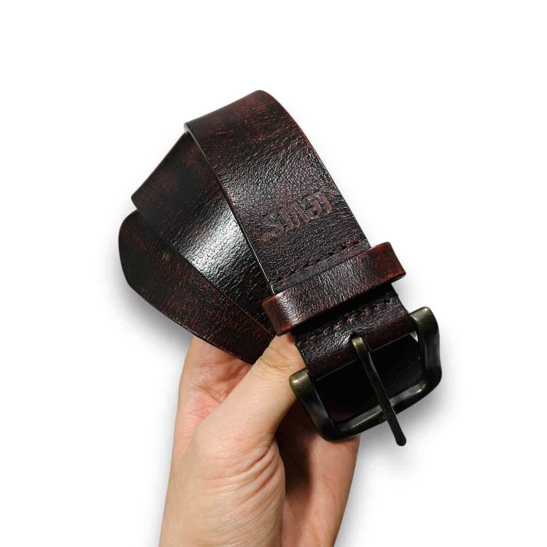 리바이스 통가죽 웨스턴 블론드 빈티지 벨트 상품이미지3