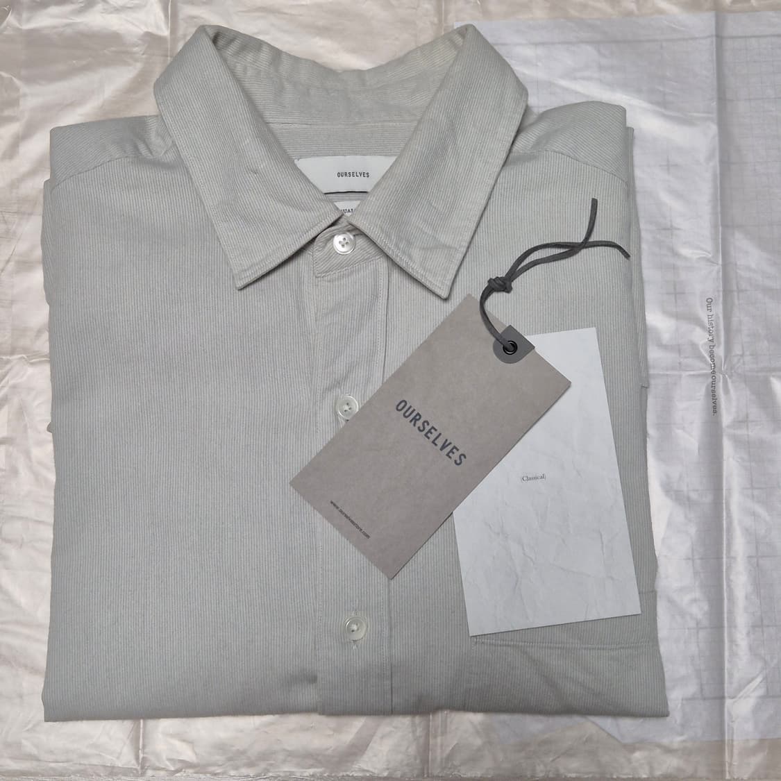 아월셀브스 샴브레이 릴렉스드 셔츠 스모크3 상품이미지3