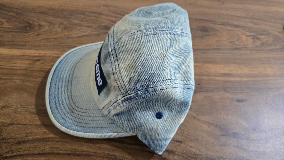 슈프림 24ss 워시드 치노 트윌 캠프캡 더티 인디고 상품이미지2