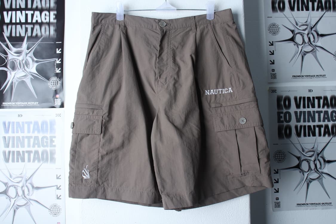 (L-XL) 노티카 반바지 팬츠 브라운 밴딩 우븐 스웜 카고-P9676 상품이미지2
