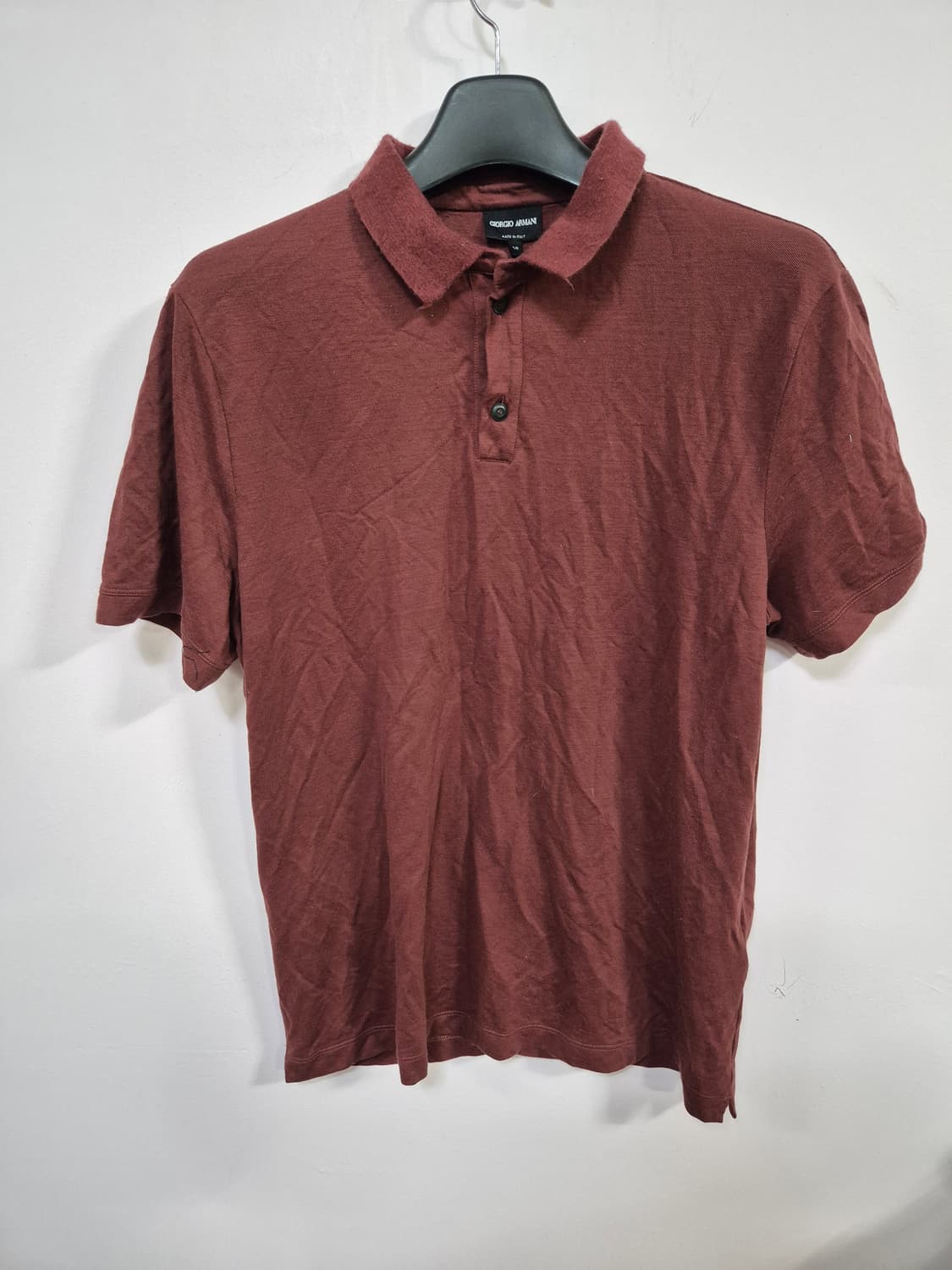 조르지오 아르마니 반팔 셔츠 버건디 (58) 상품이미지2